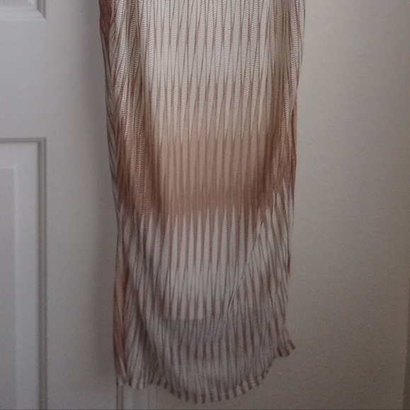 Forever 21 Abstract Print Maxi Dress In Ivory/Tan Size M - Picture 3 of 7